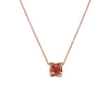 Adamar Jewels VISTOSO Galaxy Necklace in 18K rose gold with colour sapphire and diamonds