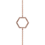 Adamar Jewels LUZ Nube Bracelet in 18K rose gold set with diamonds