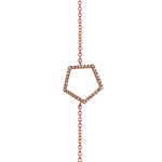 Adamar Jewels LUZ Cielo Bracelet in 18K rose gold set with diamonds