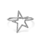 Adamar Jewels LUZ Mito Ring in 18K white gold set with diamonds