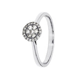 Adamar Jewels Round Cluster Ring in 18K white gold set with diamonds