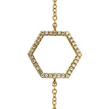 Adamar Jewels LUZ Nube Bracelet in 18K yellow gold set with diamonds