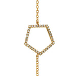 Adamar Jewels LUZ Cielo Bracelet in 18K yellow gold set with diamonds