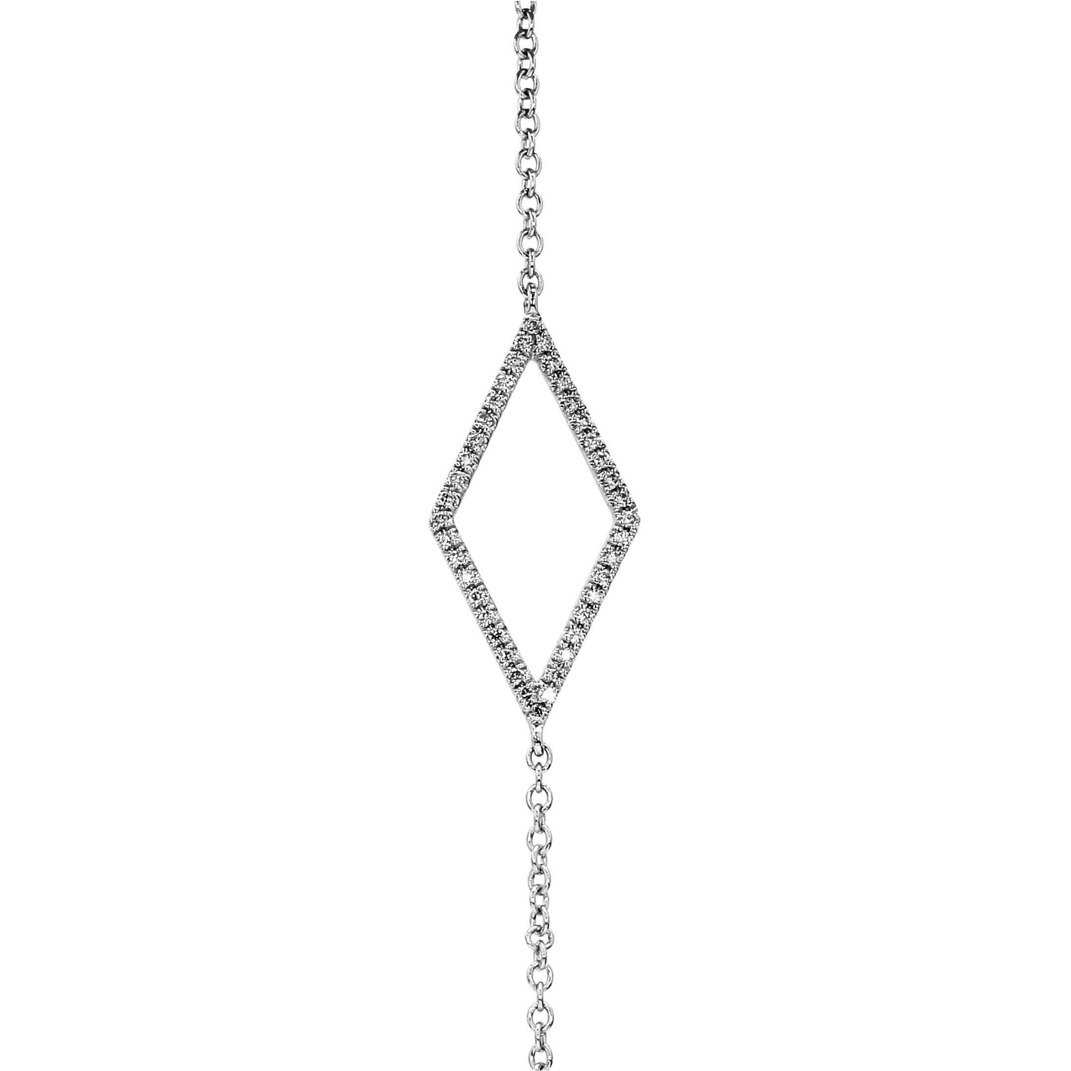 Adamar Jewels LUZ Cometa Bracelet in 18K white gold set with diamonds