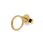 Adamar Jewels LUZ Dom Single Earring in 18K yellow gold set with diamonds