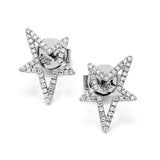 Adamar Jewels LUZ Mito Earrings in 18K white gold set with diamonds