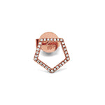 Adamar Jewels LUZ Cielo Single Earring in 18K rose gold set with diamonds