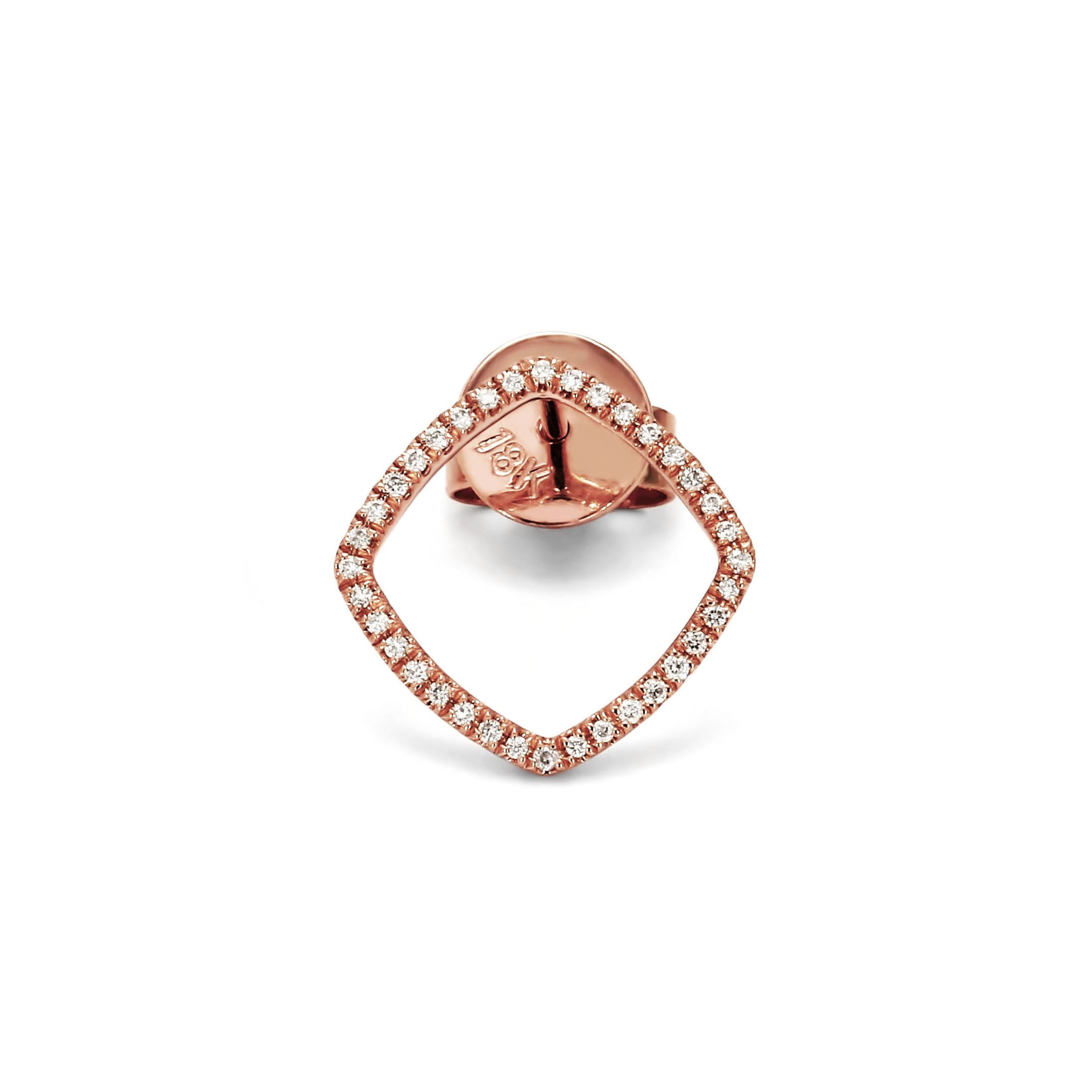 Adamar Jewels LUZ Brisa Single Earring in 18K rose gold set with diamonds
