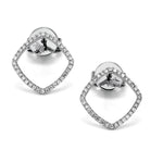 Adamar Jewels LUZ Brisa Earrings in 18K white gold set with diamonds