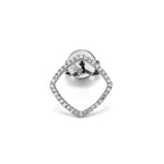 Adamar Jewels LUZ Brisa Single Earring in 18K white gold set with diamonds