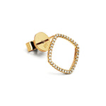 Adamar Jewels LUZ Brisa Single Earring in 18K yellow gold set with diamonds