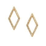 Adamar Jewels LUZ Cometa Earrings in 18K yellow gold set with diamonds