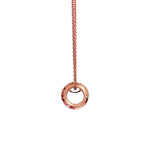 Adamar Jewels VISTOSO Classic Necklace in 18K rose gold with colour sapphire and diamonds