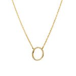 Adamar Jewels LUZ Dom Necklace in 18K yellow gold set with diamonds