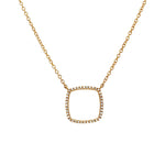 Adamar Jewels LUZ Brisa Necklace in 18K yellow gold set with diamonds