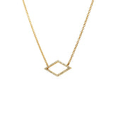Adamar Jewels LUZ Cometa Necklace in 18K yellow gold set with diamonds