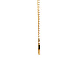 Adamar Jewels VISTOSO Reflection Necklace in 18K yellow gold with colour sapphire and diamonds