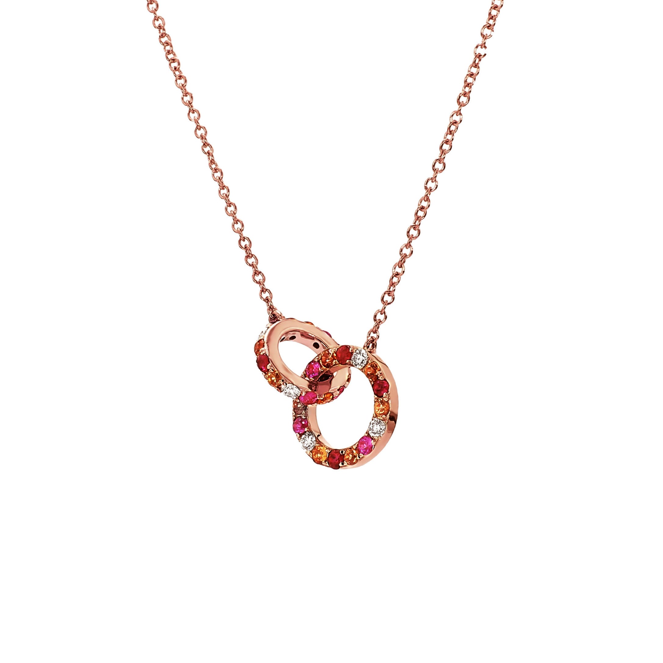 Buy Appealing Diamond Jewellery Set in 14KT Rose Gold Online | ORRA