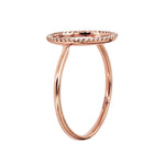Adamar Jewels LUZ Dom Ring in 18K rose gold set with diamonds