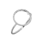 Adamar Jewels LUZ Dom Ring in 18K white gold set with diamonds