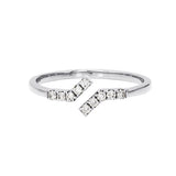 Adamar Jewels Beam Ring in 18K white gold set with diamonds