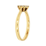 Adamar Jewels Sweet Floral Ring in 18K yellow gold set with diamonds