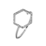 Adamar Jewels LUZ Nube Ring in 18K white gold set with diamonds