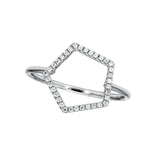 Adamar Jewels LUZ Cielo Ring in 18K white gold set with diamonds