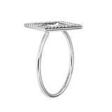 Adamar Jewels LUZ Cometa Ring in 18K white gold set with diamonds