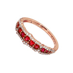 Adamar Jewels CREENCIA Siempre Ring in 18K rose gold set with ruby and diamonds